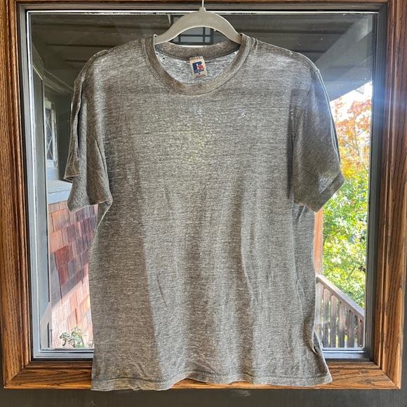 Vintage Russell faded blank tee - thrashed - Picture 1 of 7
